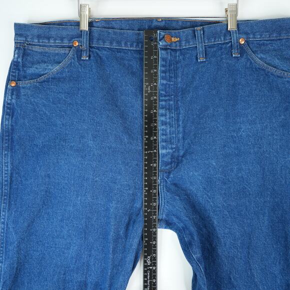 Wrangler Jeans Mens 44x32 Blue Cowboy Cut Western Rodeo Straight Leg 13MWZPW - Picture 7 of 9